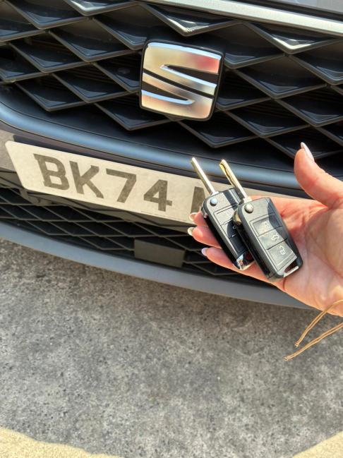 Spare key cut and programmed for a SEAT — Locked Out NW