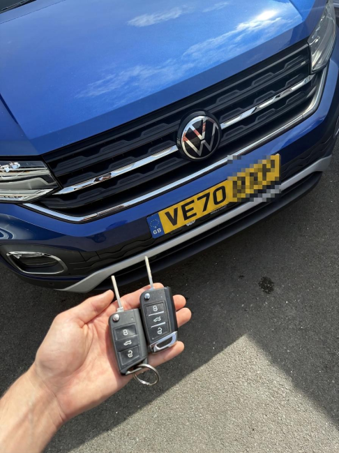Spare Volkswagen key cut and programmed by Locked Out NW